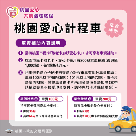 愛心計程車搭乘資訊宣導2